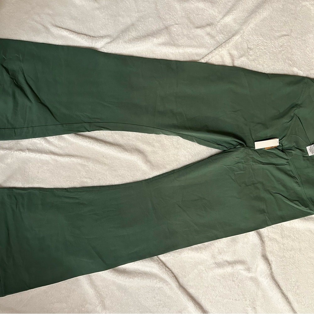 PINK Victoria's Secret Green Flare Pants